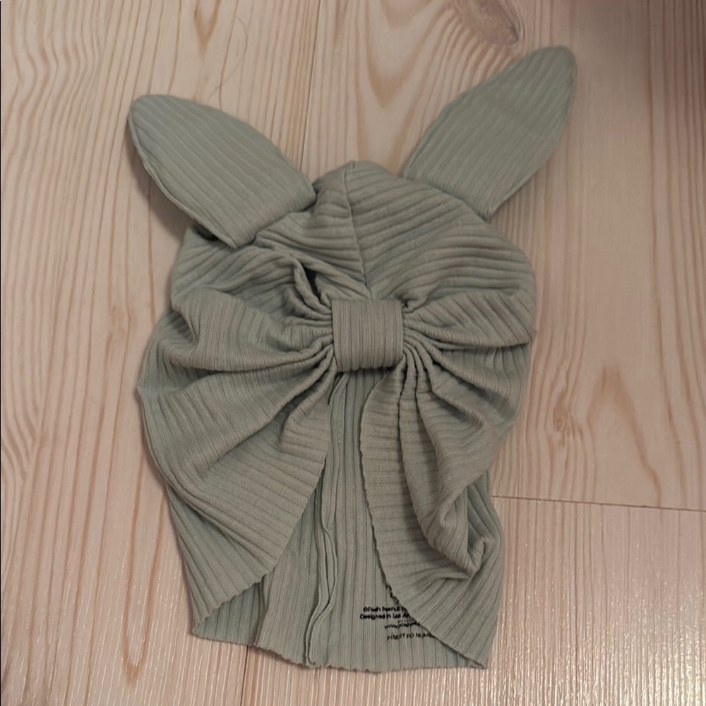 Posh Peanut Cute Ribbed Bunny Ear Hat